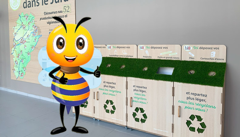 Méli l'abeille du développement durable chez Schiever